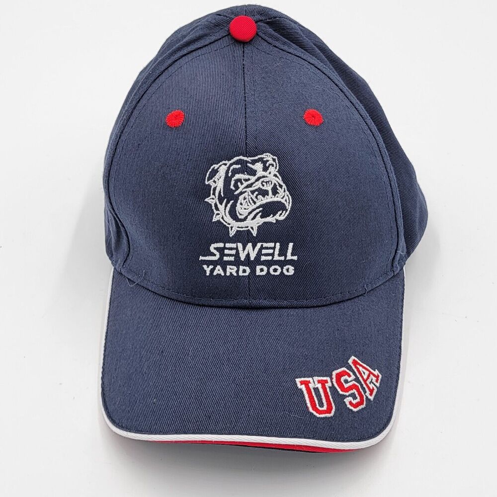 Adams Sewell Yard Dog USA 100% Cotton Baseball Cap Hat Embroidered Bull Dog